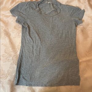 James Perse Light Gray Women's Short Sleeve Tee
